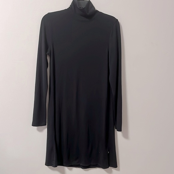 Kit + Ace UPGRADE BRUSHED DRESS A-Line French Terry Turtleneck Relaxed Fit - Sm - Picture 7 of 13